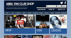 Desktop Screenshot of abbafanclubshop.com