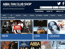 Tablet Screenshot of abbafanclubshop.com